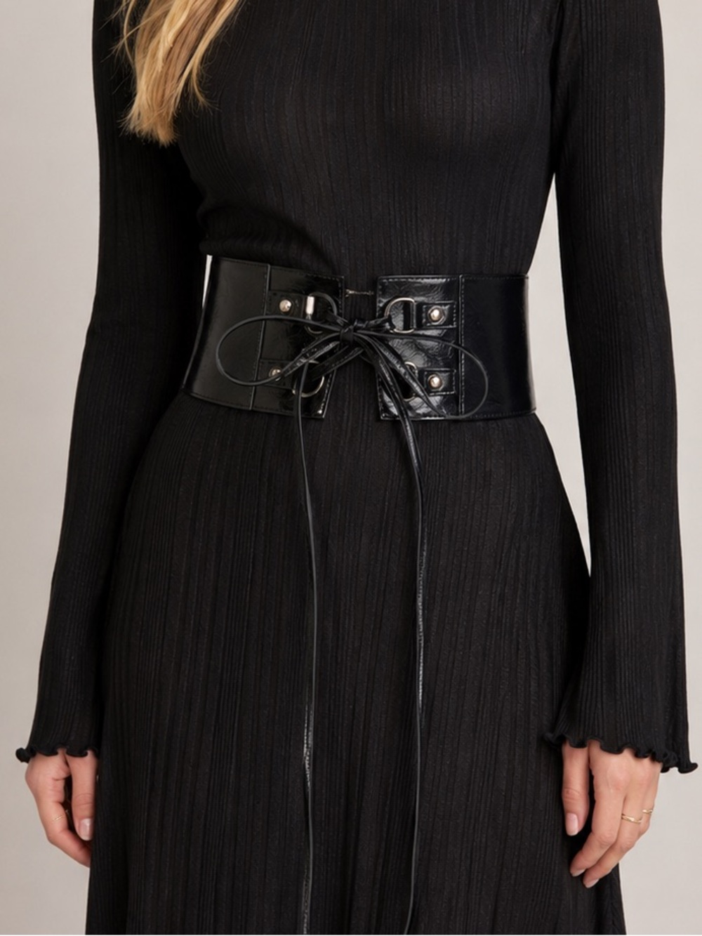 Killstar Woodland Pine Vegan Leather Waist Belt M/L